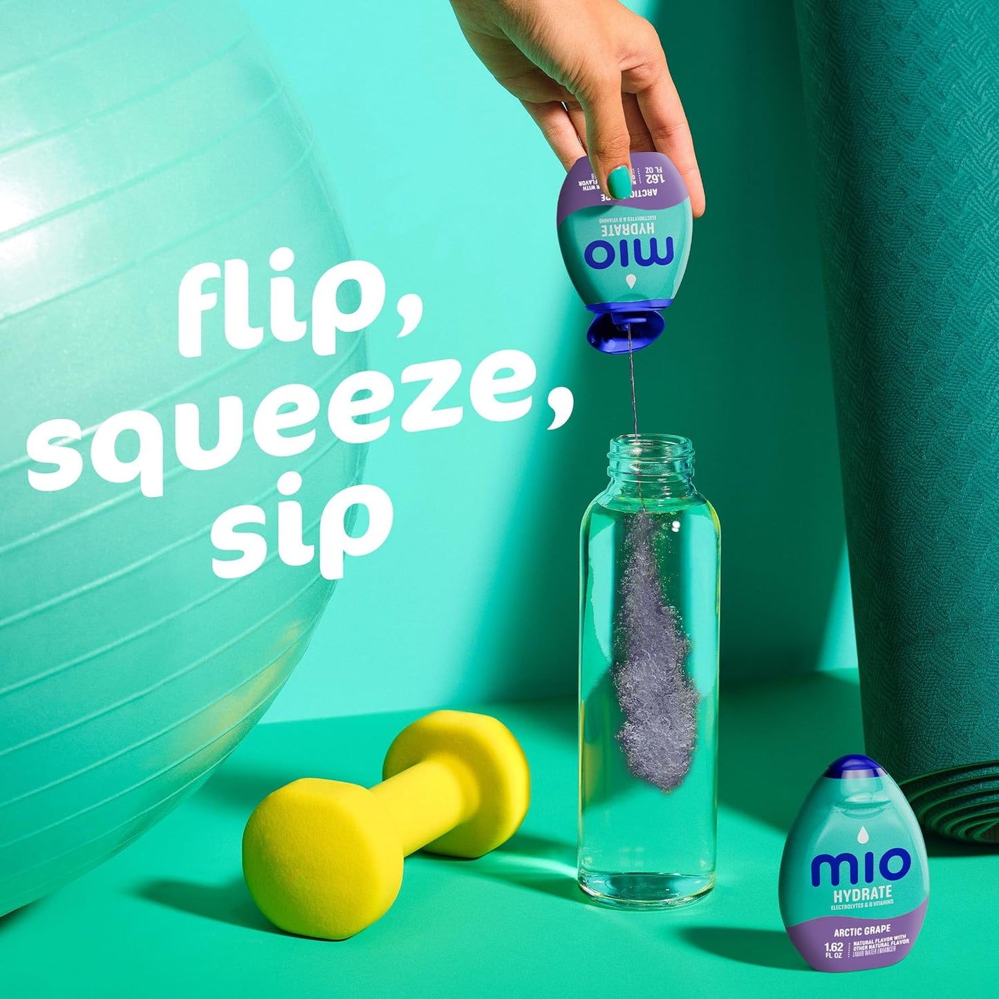 mio Hydrate Arctic Grape Liquid Drops – Simple Hydration Design for an Uncluttered Counter or Bag