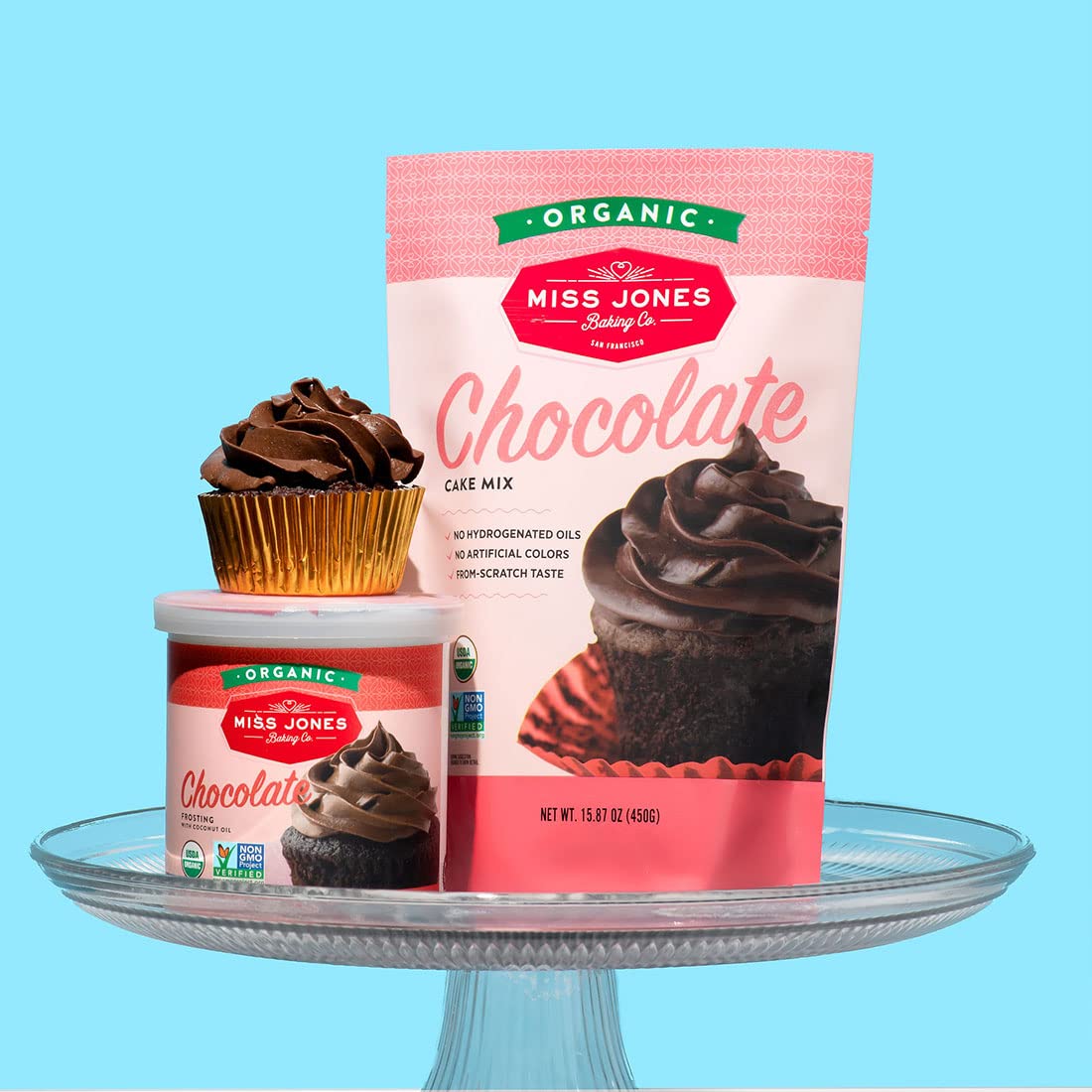 Miss Jones Baking Organic Chocolate Cake Mix – Less-Is-More Approach to Clean-Label Home Baking and Entertaining