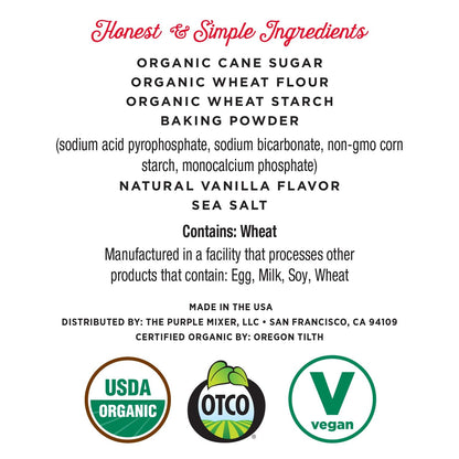 Miss Jones Baking Yellow Cake Mix – Less-is-More Baking for the Minimalist Kitchen, Non-GMO Organic Vanilla Mix Free of Unnecessary Additives