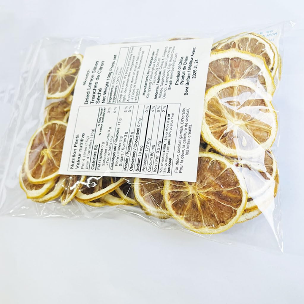 Mkostlich Pure Dried Citrus Slices for Streamlined Hosting, Additive Free Garnish for the Modern Minimalist Bar