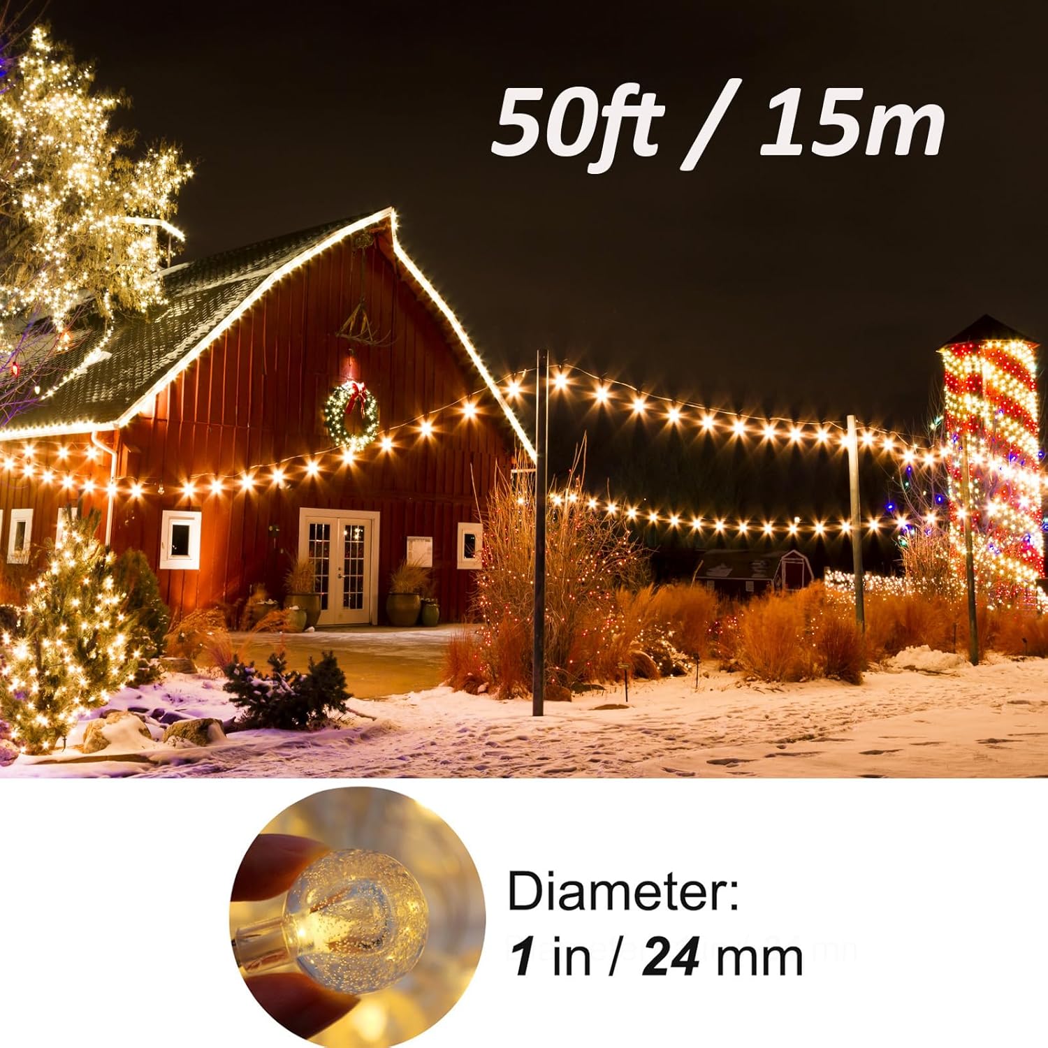 Mocalido USB Globe String Lights – Valentine's Day Gift for Girlfriend and Romantic Bedroom Mood Lighting Idea