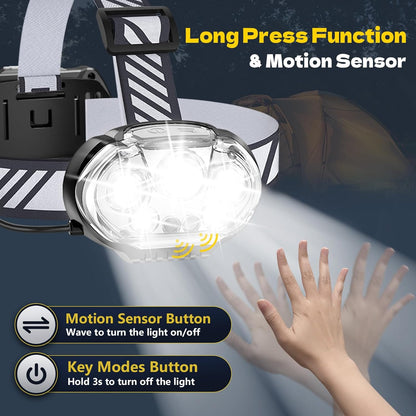 motion-sensor mode with 4 additional wave-control settings