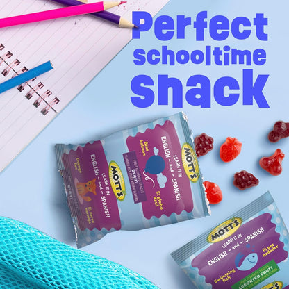 Mott's Berry Fruit Snacks – No Artificial Colors Wellness Snack for Clean Eating Homes, 22 Pouches