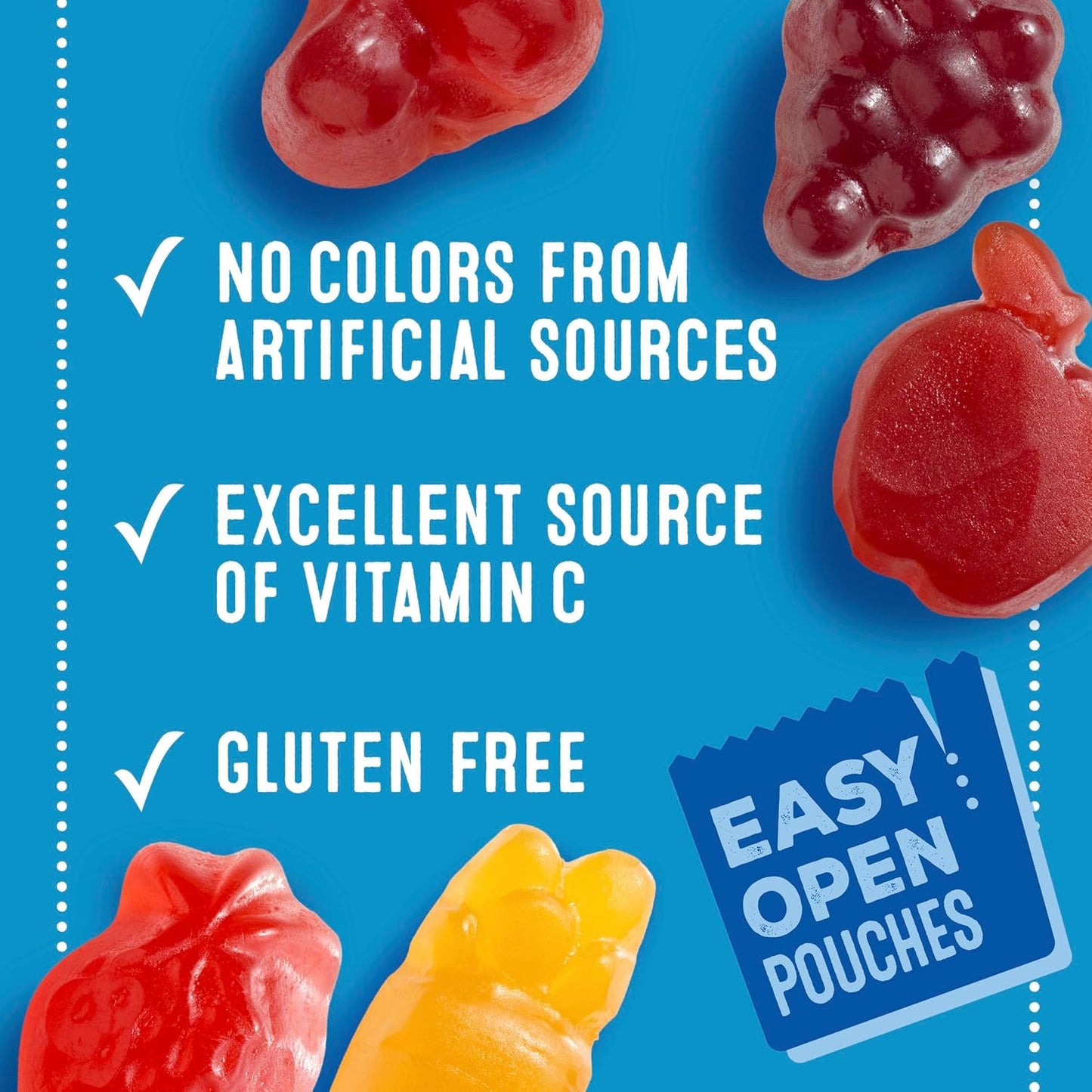 Mott's Berry Fruit Snacks – No Artificial Colors Wellness Snack for Clean Eating Homes, 22 Pouches