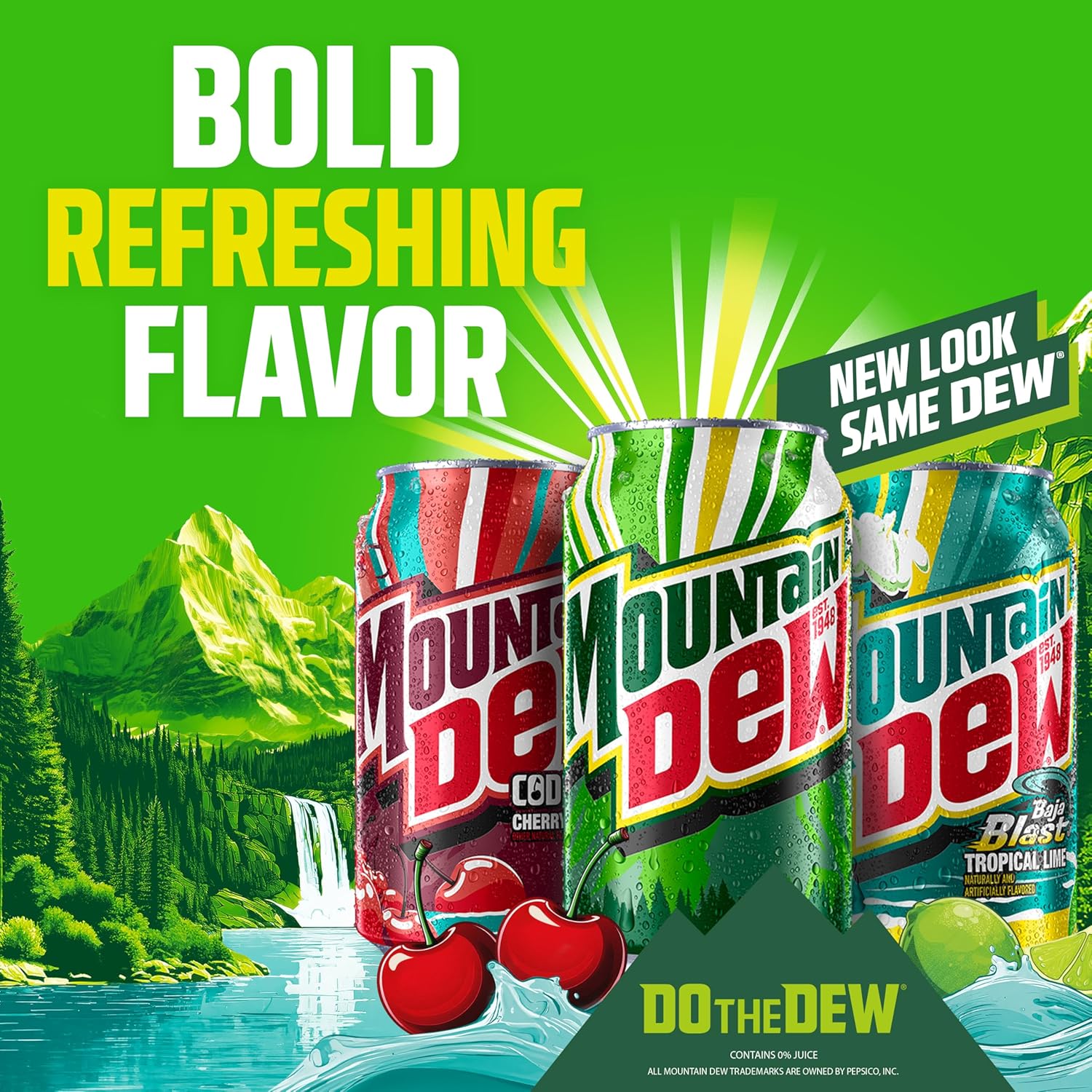 Mountain Dew Mini Soda 10-Count 7.5oz – Holiday Hostess Gift and Game Night Party Pack