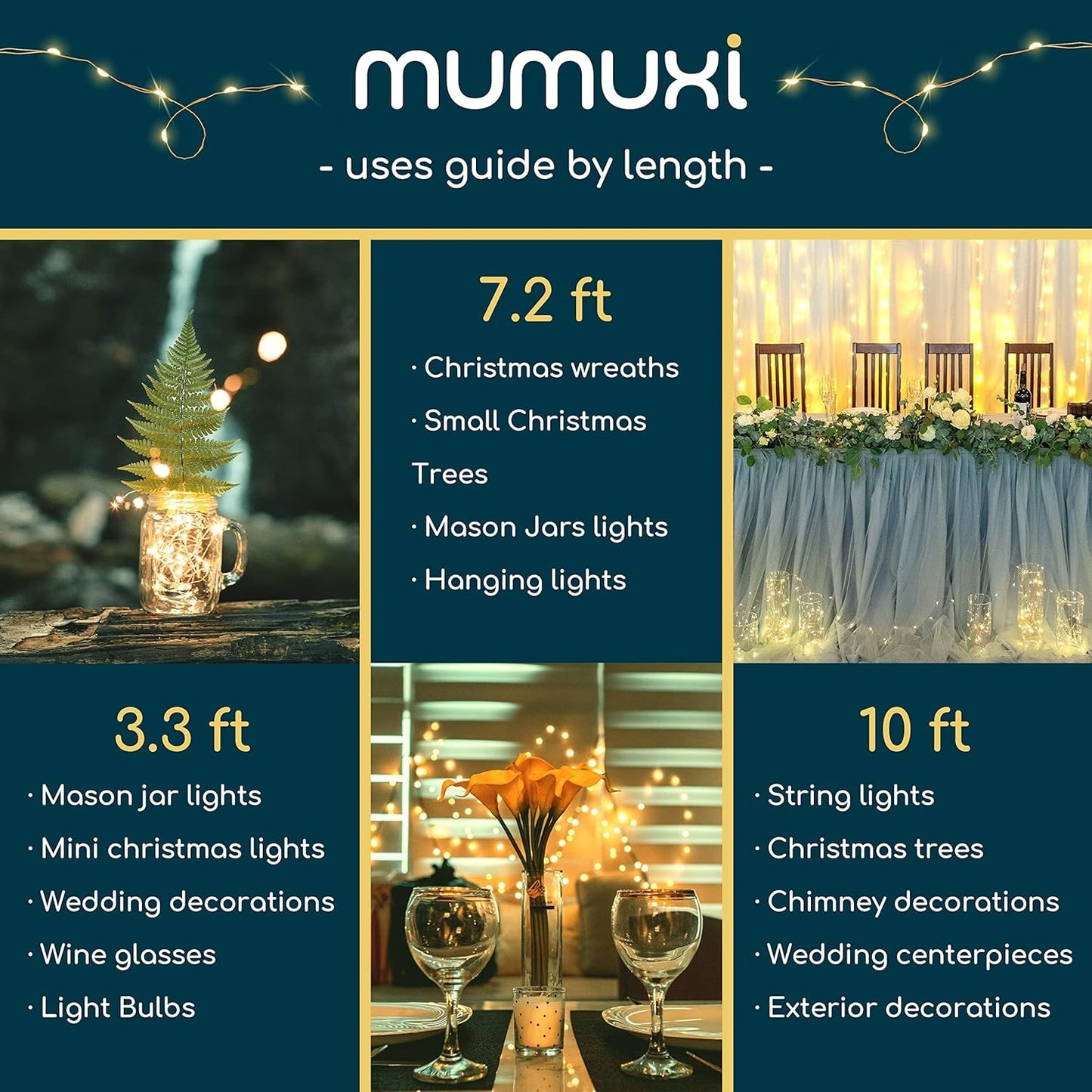 MUMUXI Battery Powered Fairy Lights Bulk 12 Pack – Valentine's Day and Holiday Gift for Couples, Romantic Bedroom Lighting Set