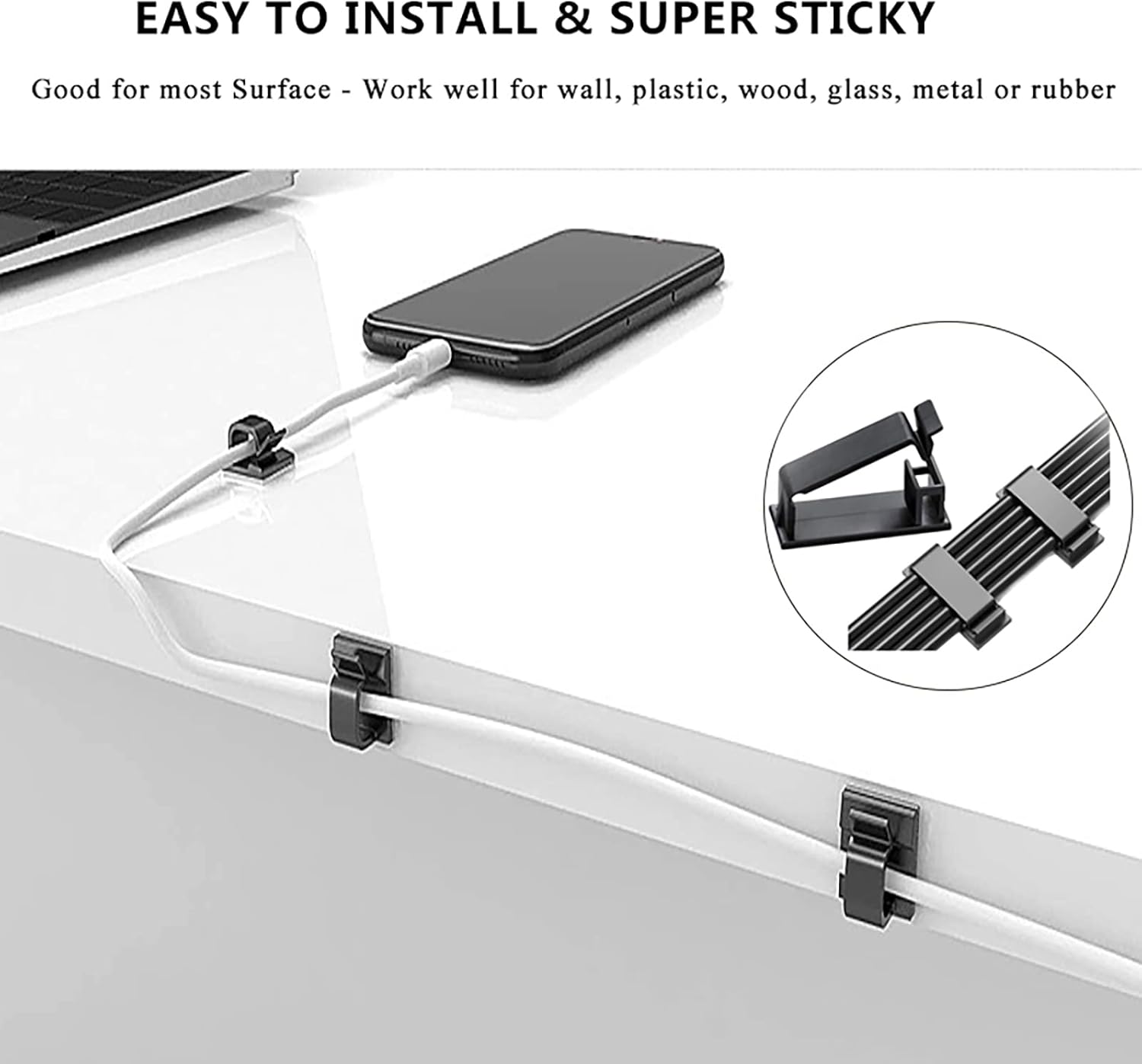 N NOROCME Wire Management Kit — Open-Plan Living Room Cable Concealment for Less-Is-More Homes