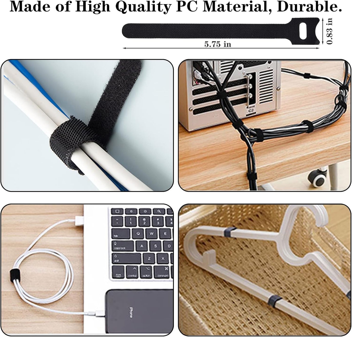 N NOROCME Wire Management Kit — Open-Plan Living Room Cable Concealment for Less-Is-More Homes