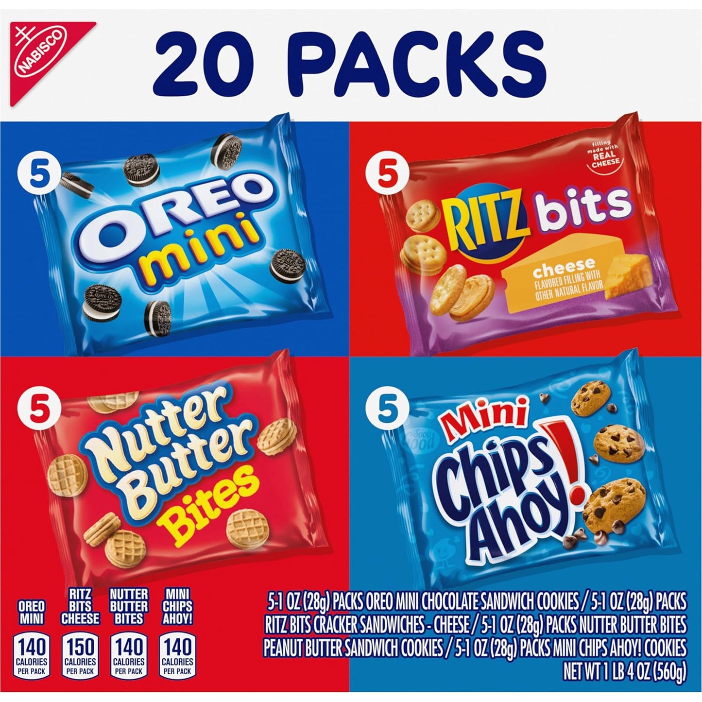 Nabisco Classic Mix Variety Pack – Holiday and Housewarming Snack Gift Featuring Four Iconic Brands in One Box