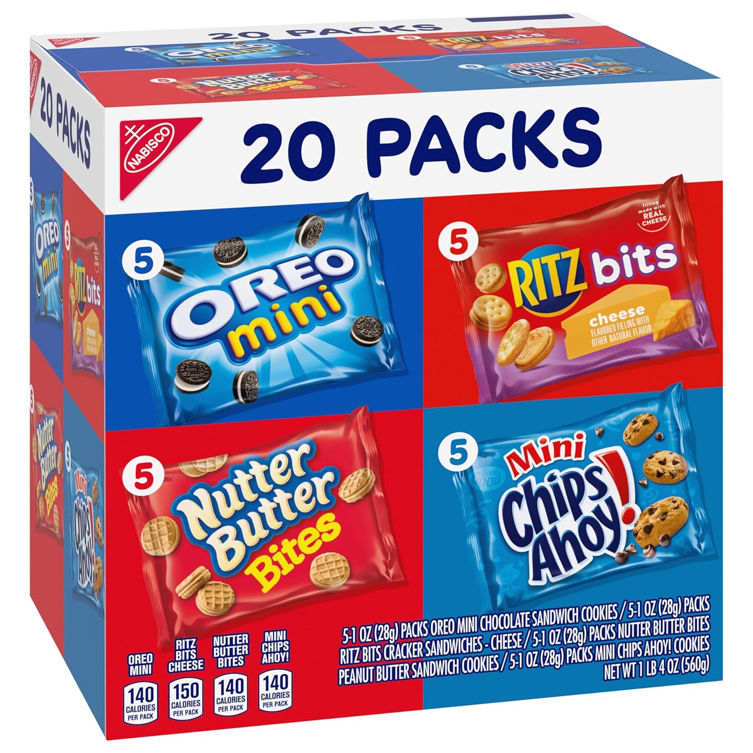 Nabisco Classic Mix Variety Pack – Holiday and Housewarming Snack Gift Featuring Four Iconic Brands in One Box