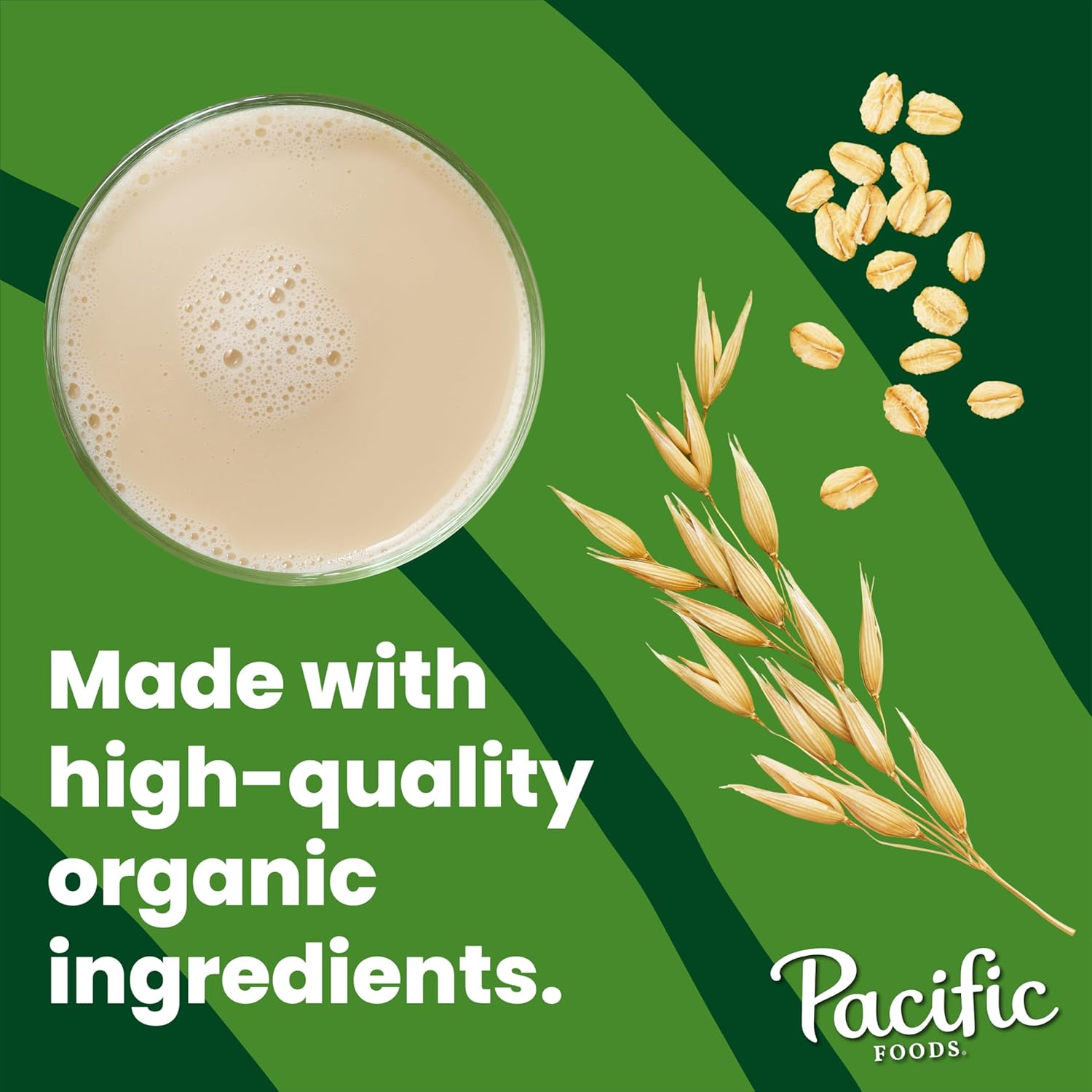 naturally sweetened with organic oats (no added refined sweeteners highlighted)