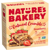 Nature's Bakery On the Go Snack Bars for Active Families – Strawberry Oatmeal Crumble, Low Mess 6 Pack