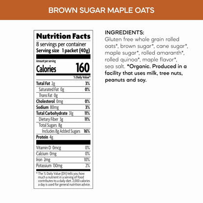 Nature's Path Organic Instant Oatmeal – Just-Add-Hot-Water Backpacking Meal, Spiced Apple + Flax