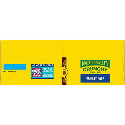 Nature Valley Crunchy Granola Bars – Study Session Brain Fuel, Whole Grain Variety Pack of 24