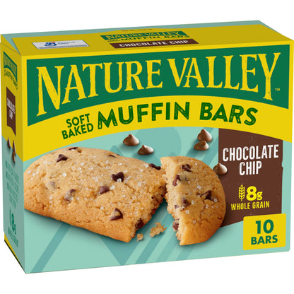 Nature Valley Soft Baked Muffin Bars – Desk Drawer Snack for Office, 10 Pack Blueberry Bar