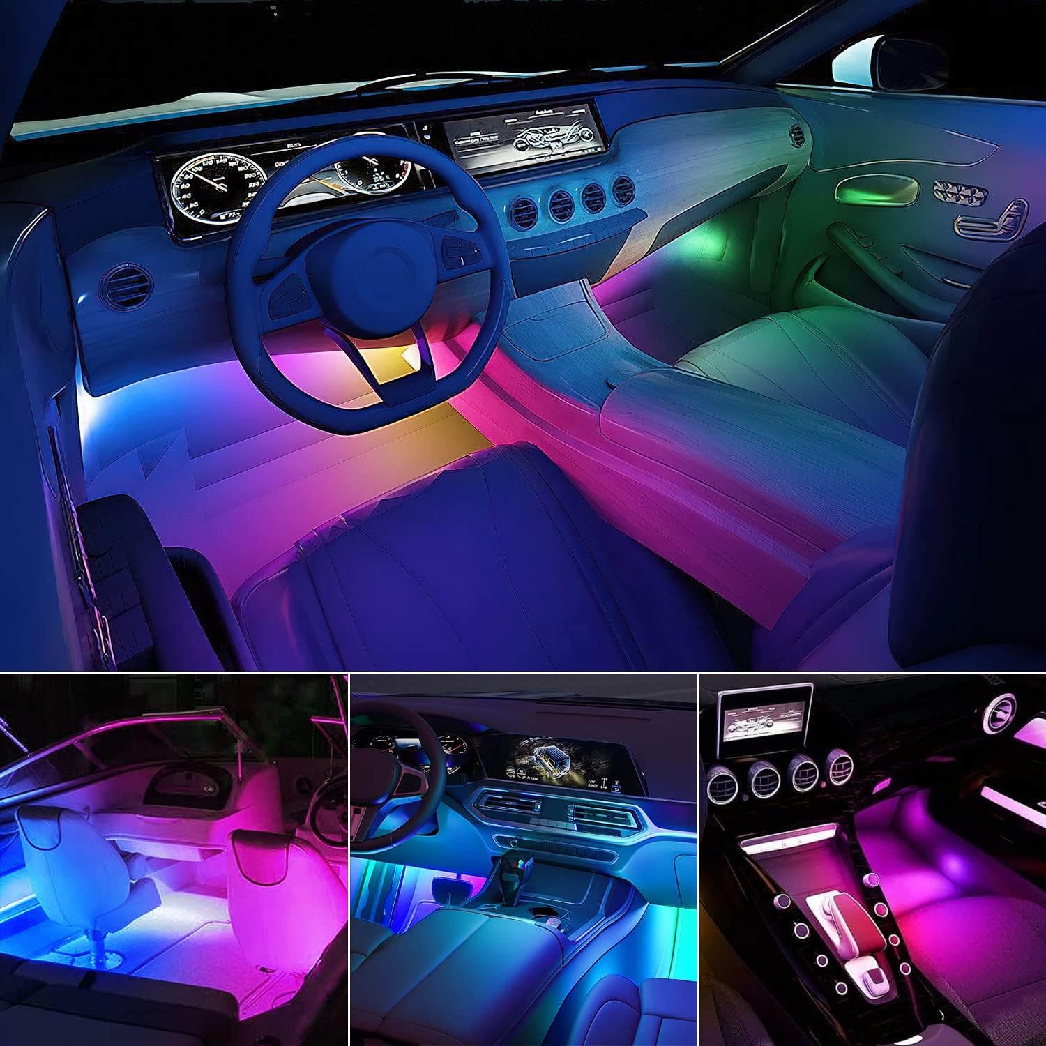 Nilight App Controlled Footwell Lights – Multi Use Lighting for ATV, UTV, and Outdoor Recreation Rigs