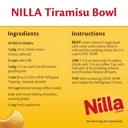 NILLA Wafers Cookies, Vanilla Wafers Afternoon Mindfulness Treat, Vanilla Dessert Wafers Paired with Herbal Tea