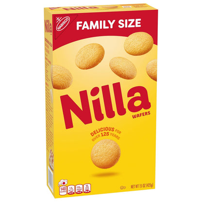 NILLA Wafers Cookies, Vanilla Wafers Afternoon Mindfulness Treat, Vanilla Dessert Wafers Paired with Herbal Tea