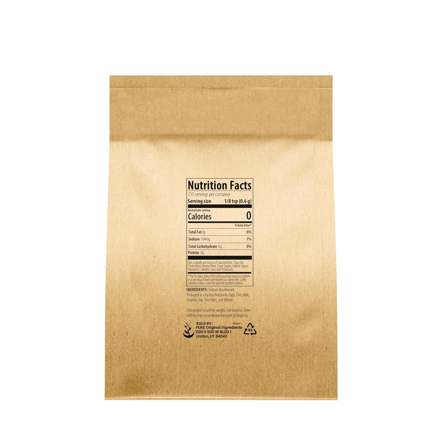 no fillers, additives, or anti-caking agents