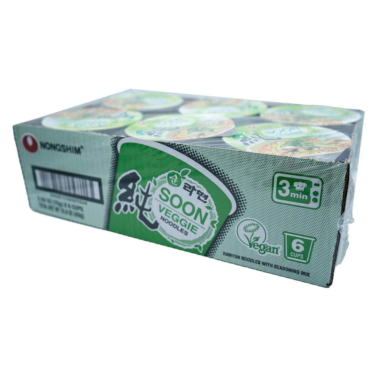 Nongshim Soon Vegan Cup Noodle – Camping Pantry Staple for Plant-Based Eaters, No-Rehydration Required