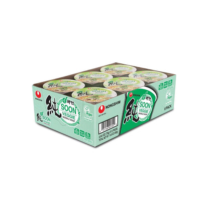Nongshim Soon Vegan Cup Noodle – Camping Pantry Staple for Plant-Based Eaters, No-Rehydration Required