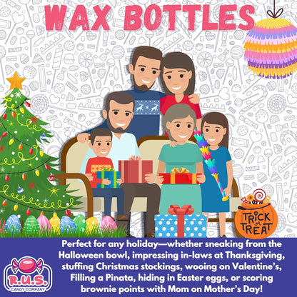 Nostalgic Wax Soda Bottles 1/2 Lb – Comfort Candy for Stress Relief Snack Jars and Bedroom Reading Nooks