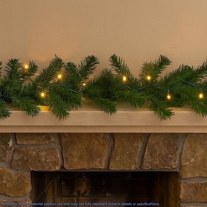 Novelty Lights 8.5 Foot LED String – Quiet Warm White Light for Intentional, Less-Is-More Home Styling
