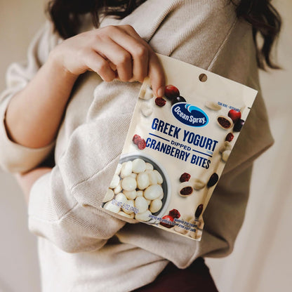 Ocean Spray Greek Yogurt Dried Cranberries, Office Snack for Busy Professionals and Long Workdays