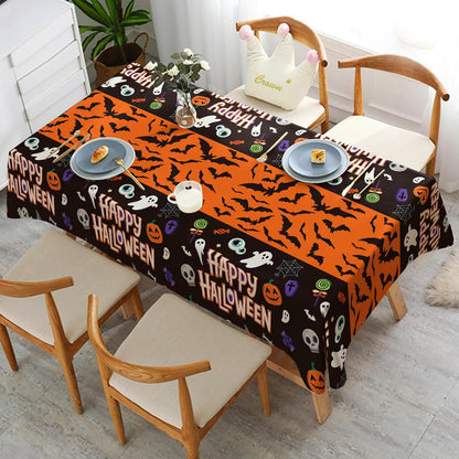 OHOME Halloween Camping Tablecloth Set – Lightweight Reusable Linens for Outdoor Fall Festival and Tailgate