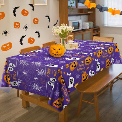 OHOME Halloween Decorations - Last-Minute Halloween Hostess Favor for Coworker, Teacher, or Class Mom, 2 Pack Tablecloth
