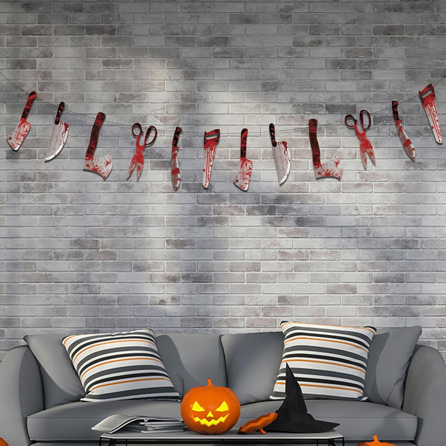 OHOME Reusable Halloween Gift - 12pc Foldable Banner Present for White Elephant Exchange and Seasonal Decor Lovers