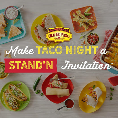 Old El Paso Taco Dinner Kit, Crunchy – Streamlined Dinner Solution for Small Kitchens and Apartments