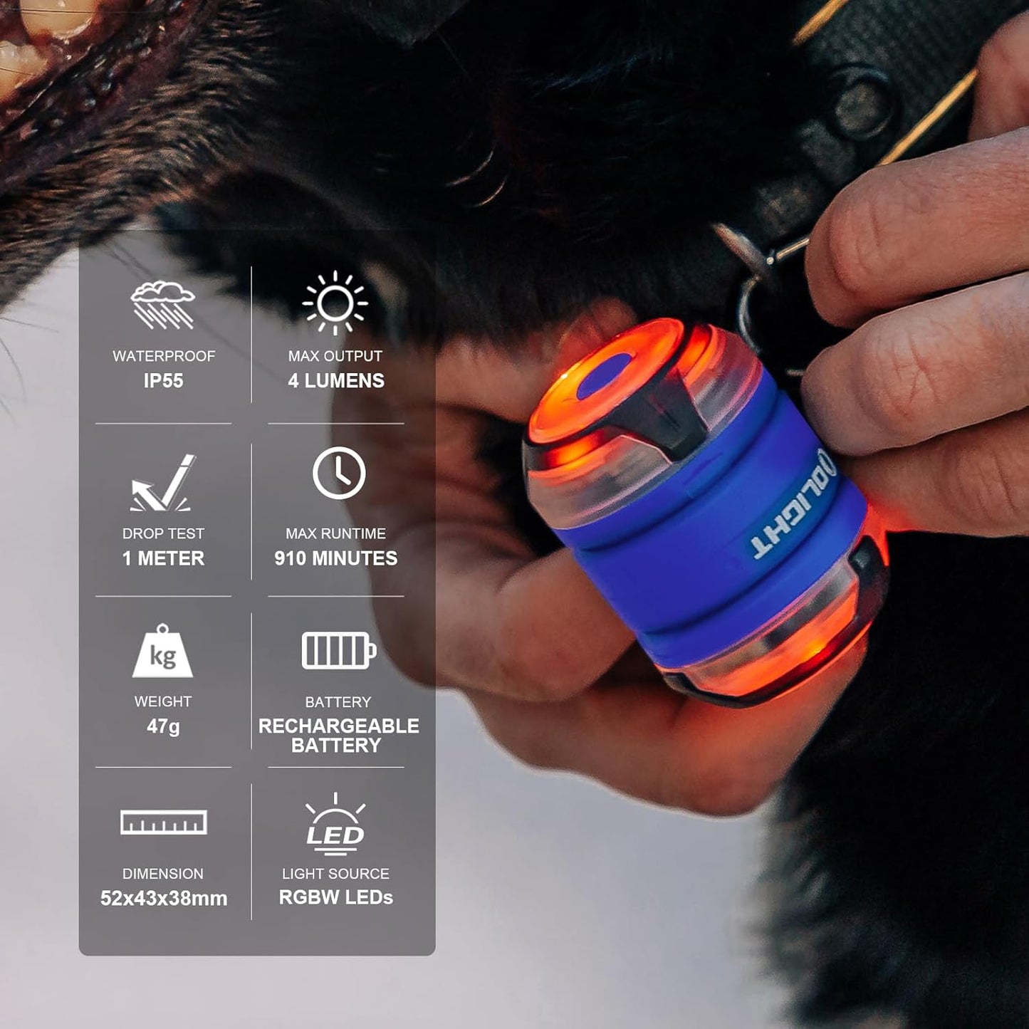OLIGHT Gober 2 Safety Light – Streamlined 3.2 Ounce Beacon for Minimalist Trail and Commute Kits