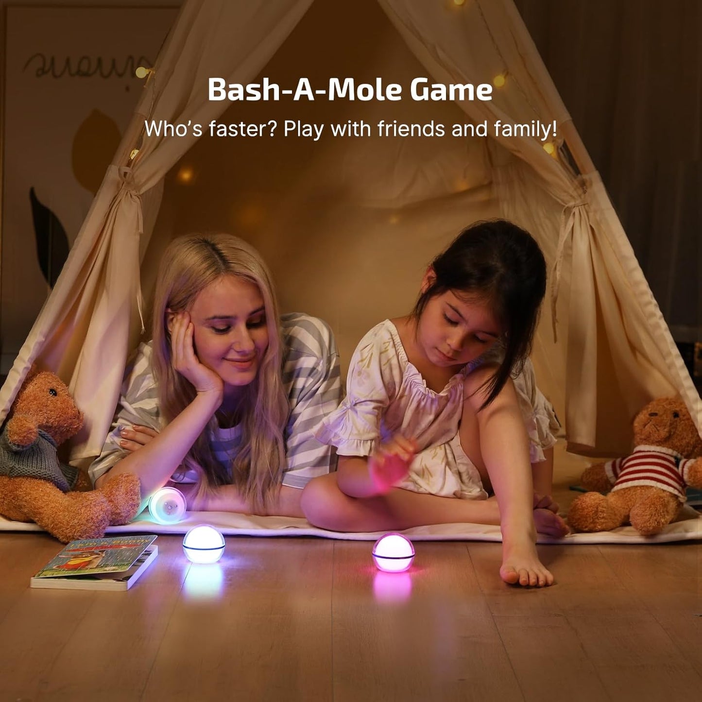 OLIGHT Sphere Rechargeable Lamp – Valentine's Day Gift Idea for Tech Lovers with Stepless Dimming and Romantic Color Cycling