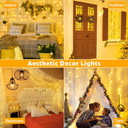 Ollny Connectable String Lights – Romantic Valentine's Day Gift for Couples, Warm White Ambient Room Decor