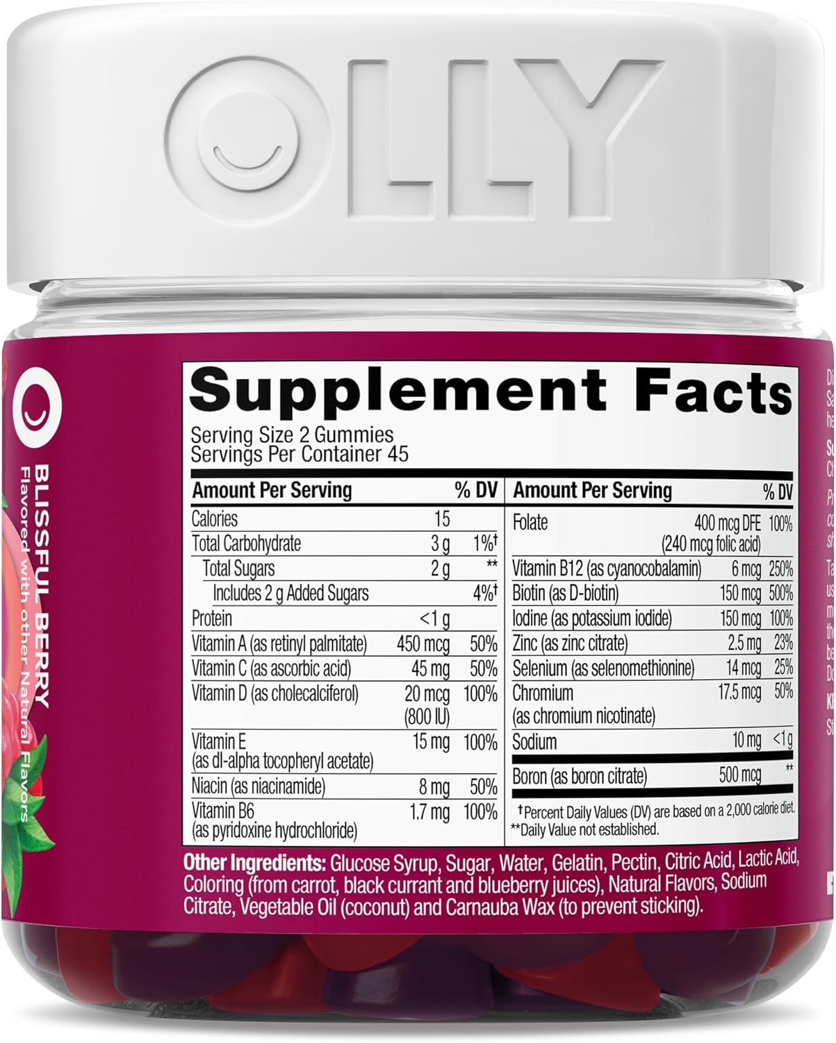 OLLY Women's Multivitamin Gummy – Housewarming Gift for the Health-Conscious Friend, Chewable, 90 Count