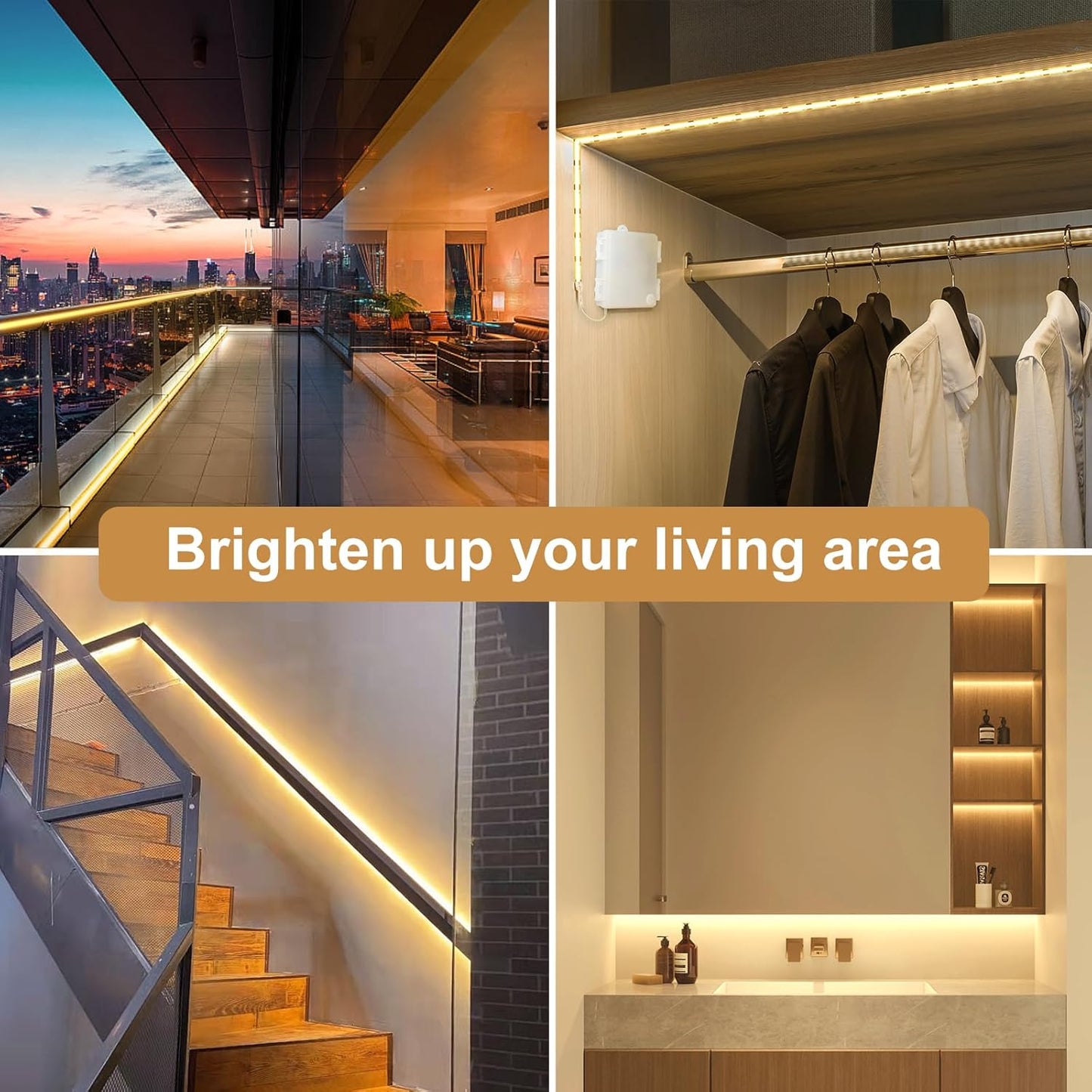 OMIKA COB LED Strip Lights – Birthday Gift for Mom and Women, Bedroom Mood Lighting Strip with Dimmable Warm White and RGB Modes