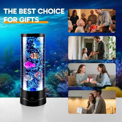 ONXE Fish Tank Table Lamp – Baby and Toddler Safe Mood Light, Drop-Resistant 5ft ABS Build for Kids' Room and Nursery Decor