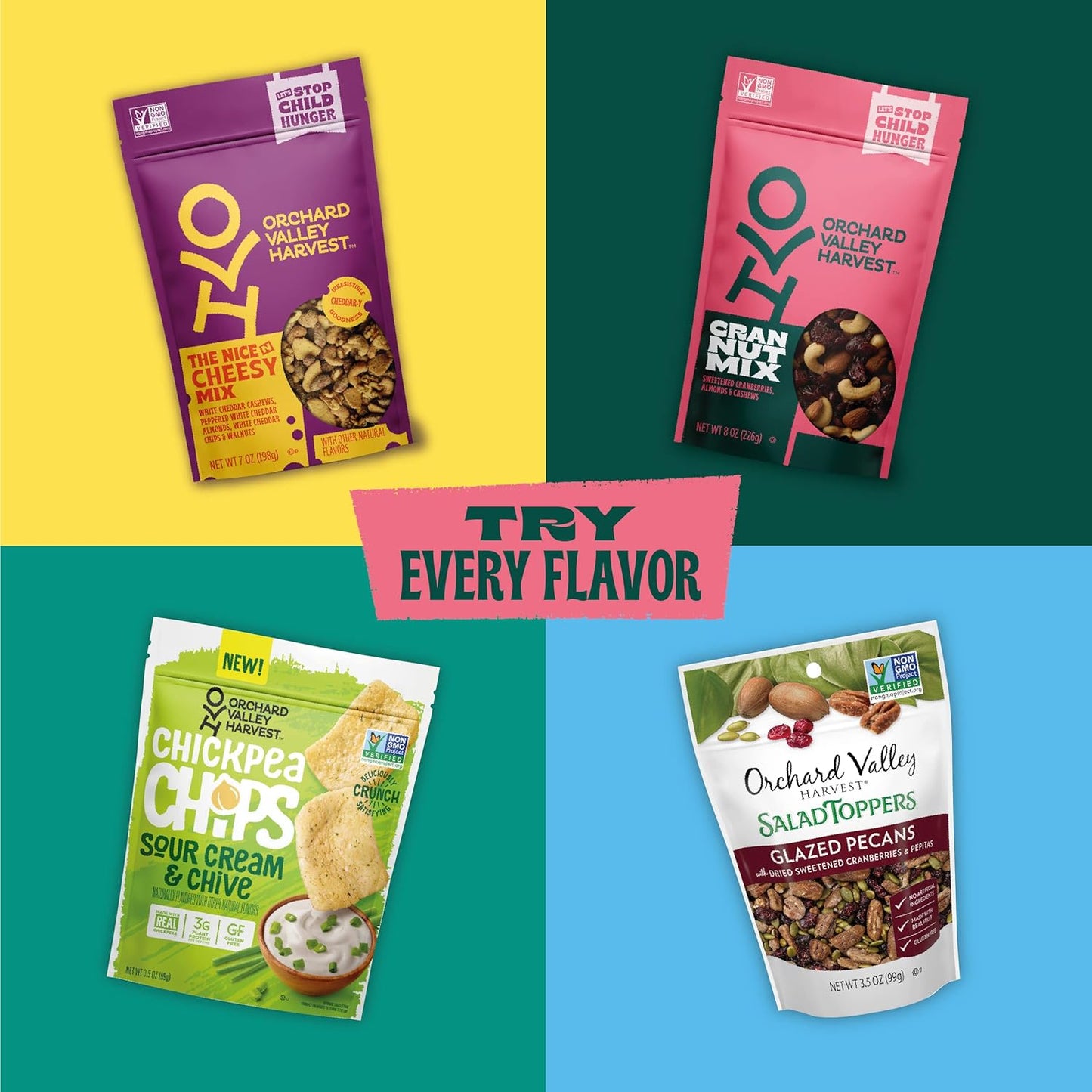 Orchard Valley Harvest Cran Nut Trail Mix – Non-GMO Kids Snack Singles Safe for Lunchboxes and Field Trips