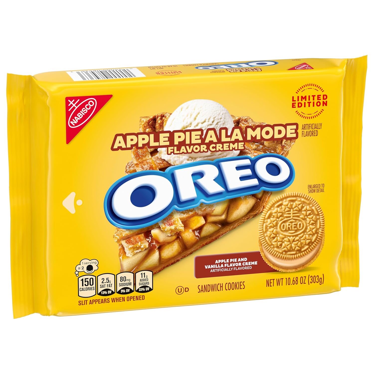 OREO Apple Pie a la Mode Sandwich Cookies – Collectible Flavor Gift for Dessert Lovers