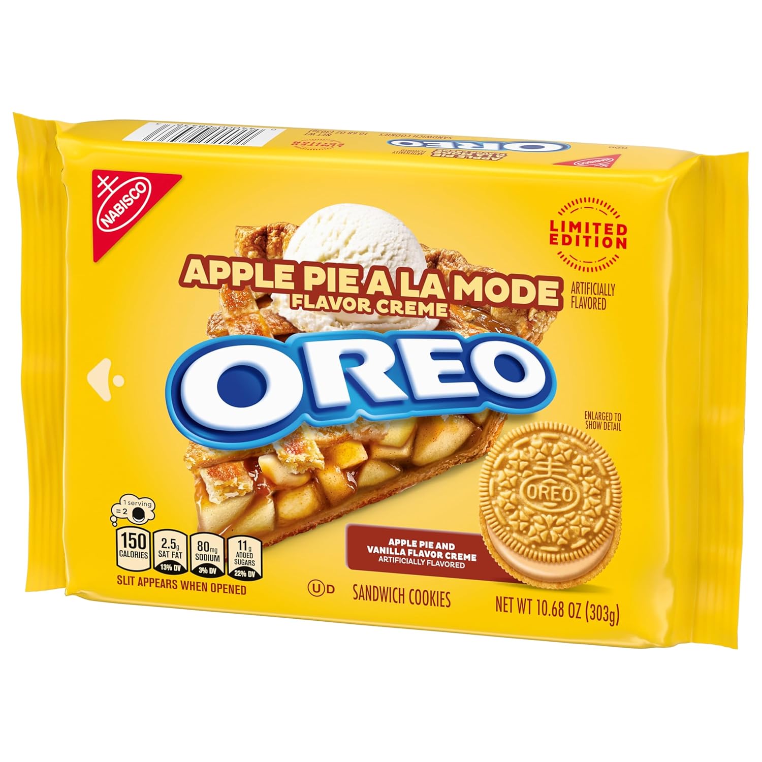 OREO Apple Pie a la Mode Sandwich Cookies – Collectible Flavor Gift for Dessert Lovers