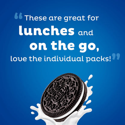 OREO Chocolate Creme Snack Packs – Break Room and Commuter Bag Treats for Busy Workdays, 20 Single-Serve Packs