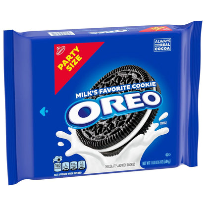 OREO Chocolate Sandwich Cookies, Party Size 24.16 oz – Valentine's Day Sweet Treat Gift for Him or Her
