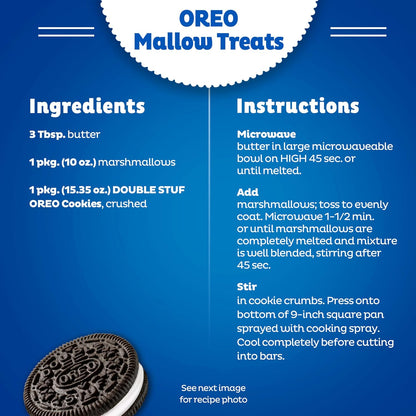 OREO Double Stuf Creme Filled Cookies – Office Pantry Staple for Client Meetings, Welcome Snacks, and Team Celebration Days, 24.95 oz