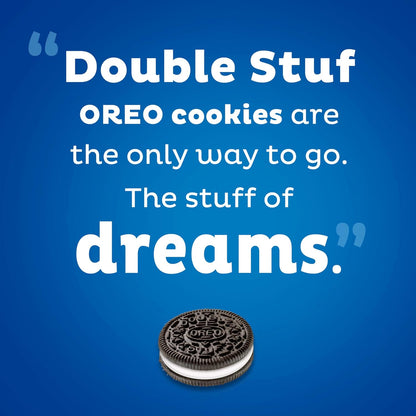 OREO Double Stuf Creme Filled Cookies – Office Pantry Staple for Client Meetings, Welcome Snacks, and Team Celebration Days, 24.95 oz