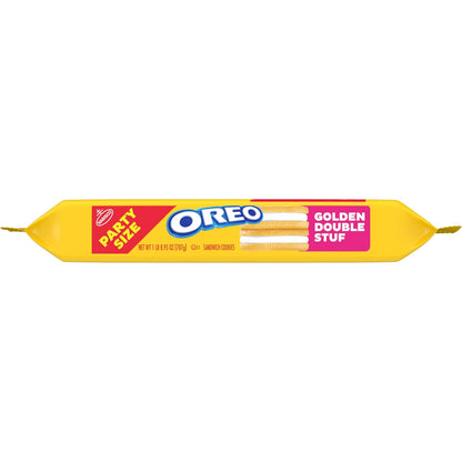 OREO Double Stuf Golden Sandwich Cookies for School-Safe Lunchbox Treats, Kosher Family Size 24.95 oz