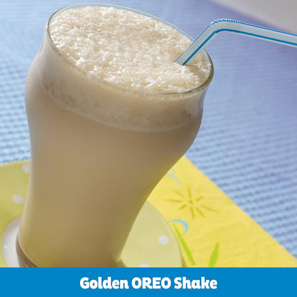OREO Double Stuf Golden Sandwich Cookies for School-Safe Lunchbox Treats, Kosher Family Size 24.95 oz