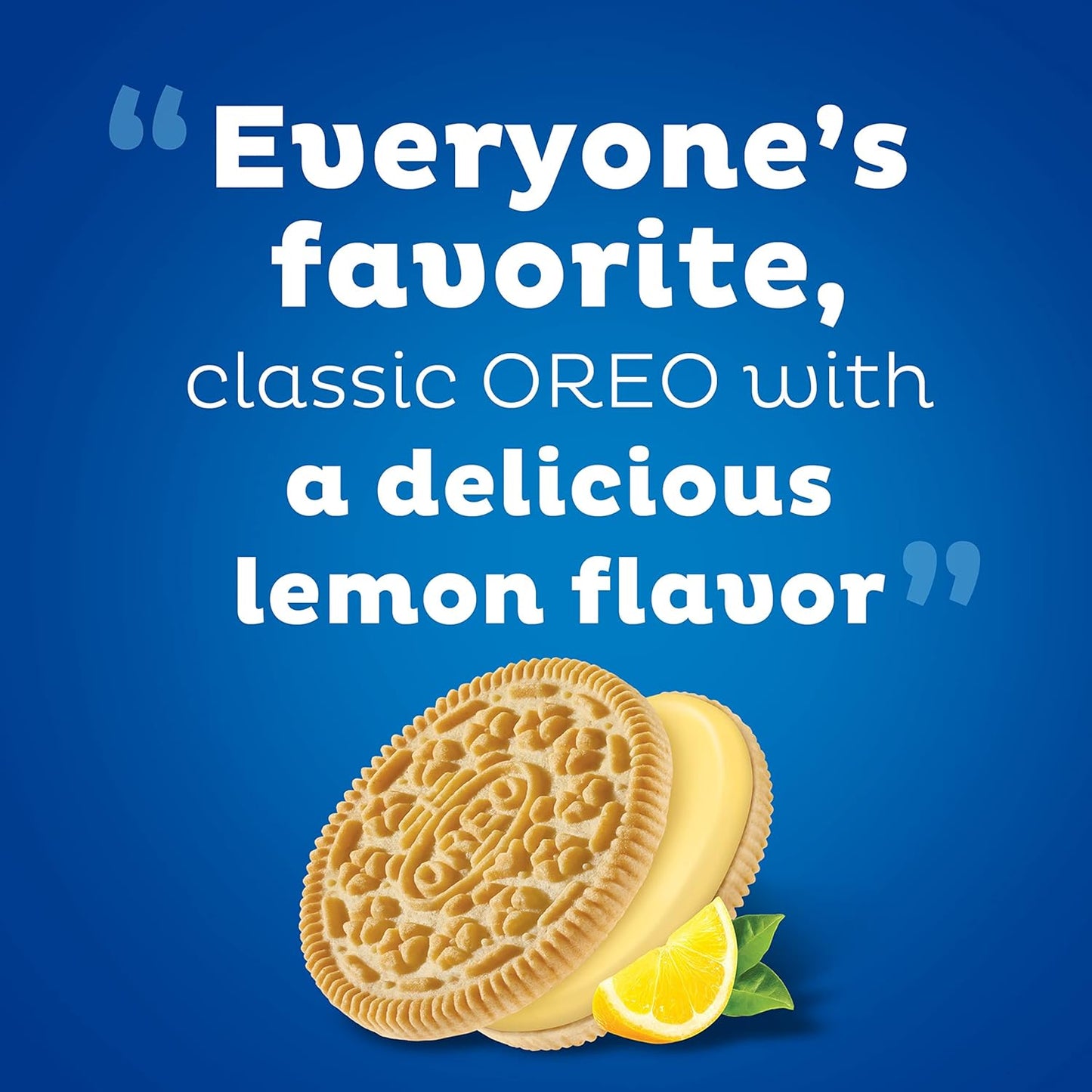 OREO Lemon Creme Sandwich Cookies – Tangy Lemon Dessert for Relaxing Evening Wind-Down, Party Size 24.95 oz