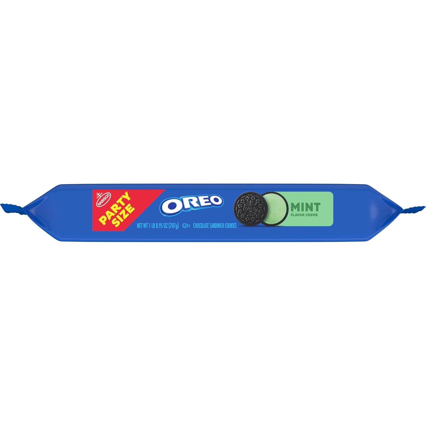 OREO Mint Creme Chocolate Wafer Sandwich Cookies Party Size 24.95 oz – Quick Desk Treat and Afternoon Energy Boost for Work