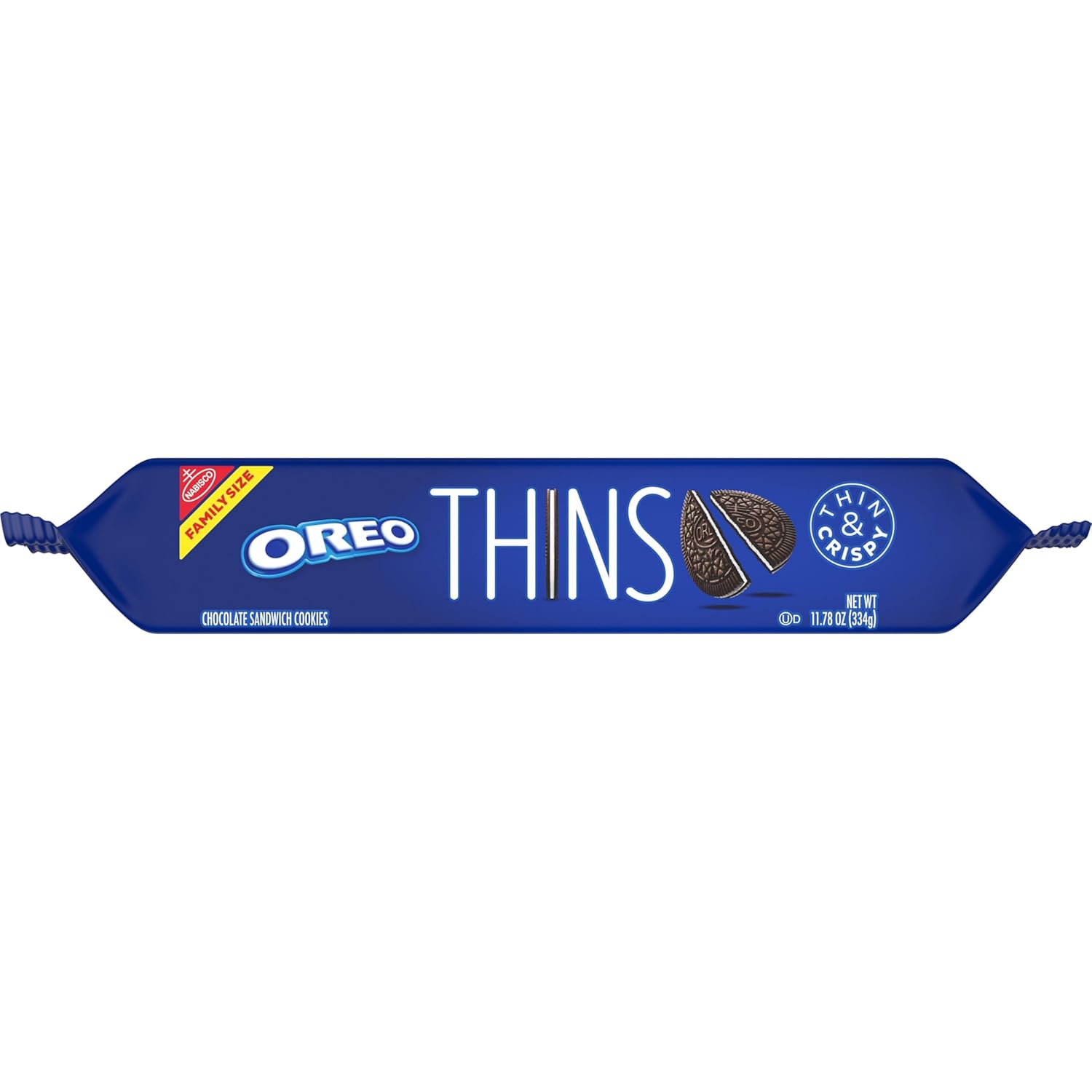 OREO Thins Family Size Cookies – Crispy, Lighter Treat for Couch Snacking and Relaxing Bath Nights